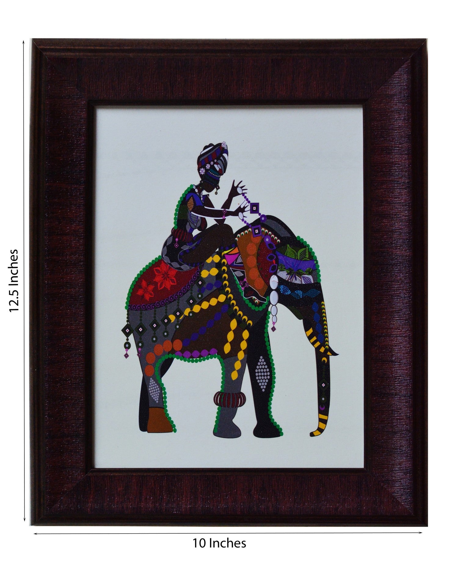 Elephant Theme Satin Matt Texture UV Art Painting Kafalo