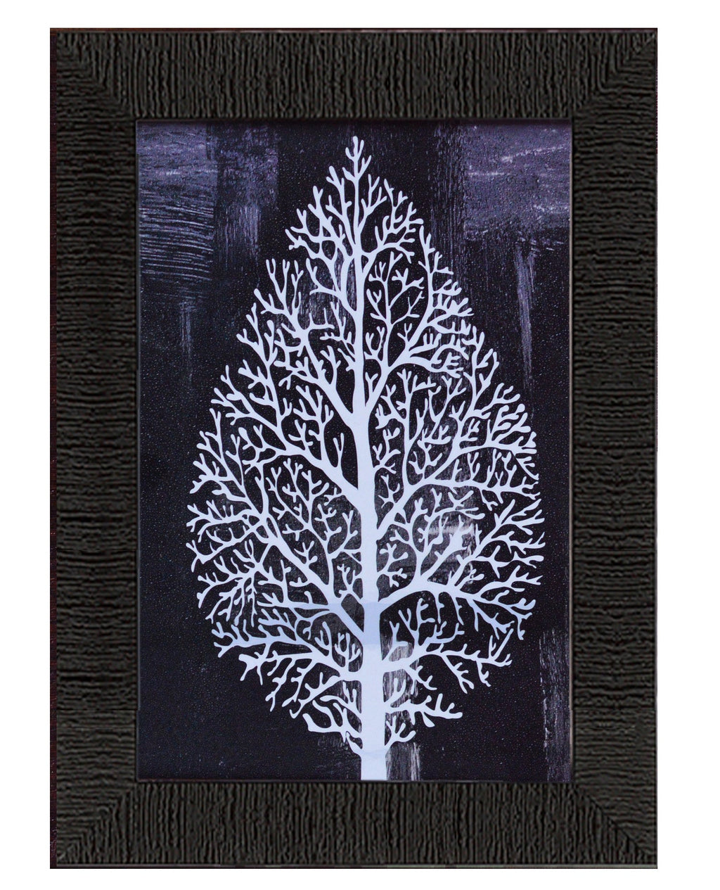 Decorative Leaf Satin Matt Texture UV Art Painting Kafalo