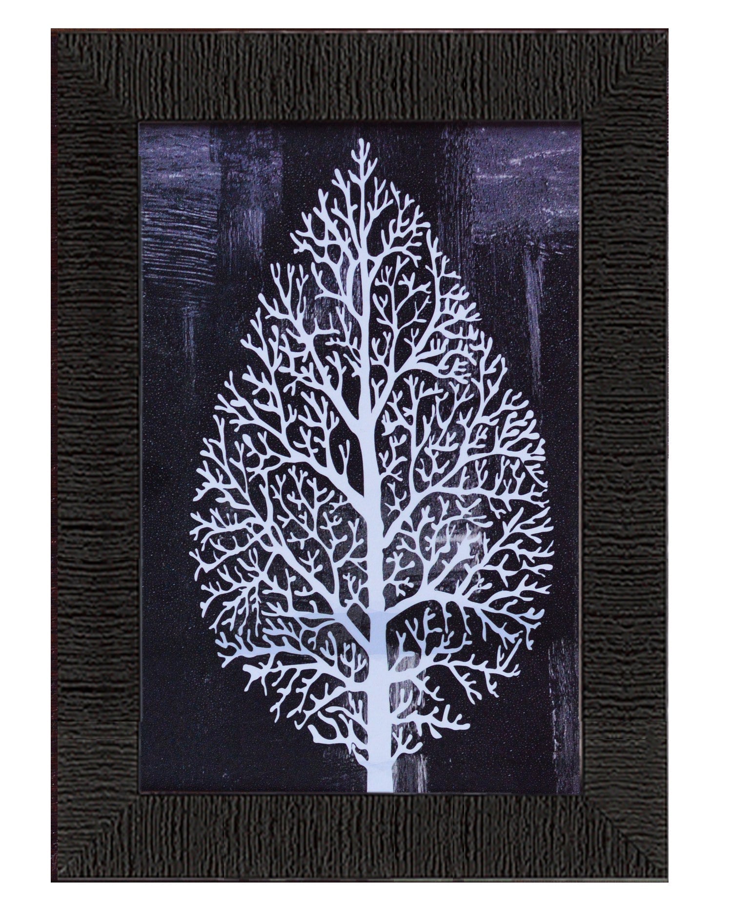 Decorative Leaf Satin Matt Texture UV Art Painting Kafalo