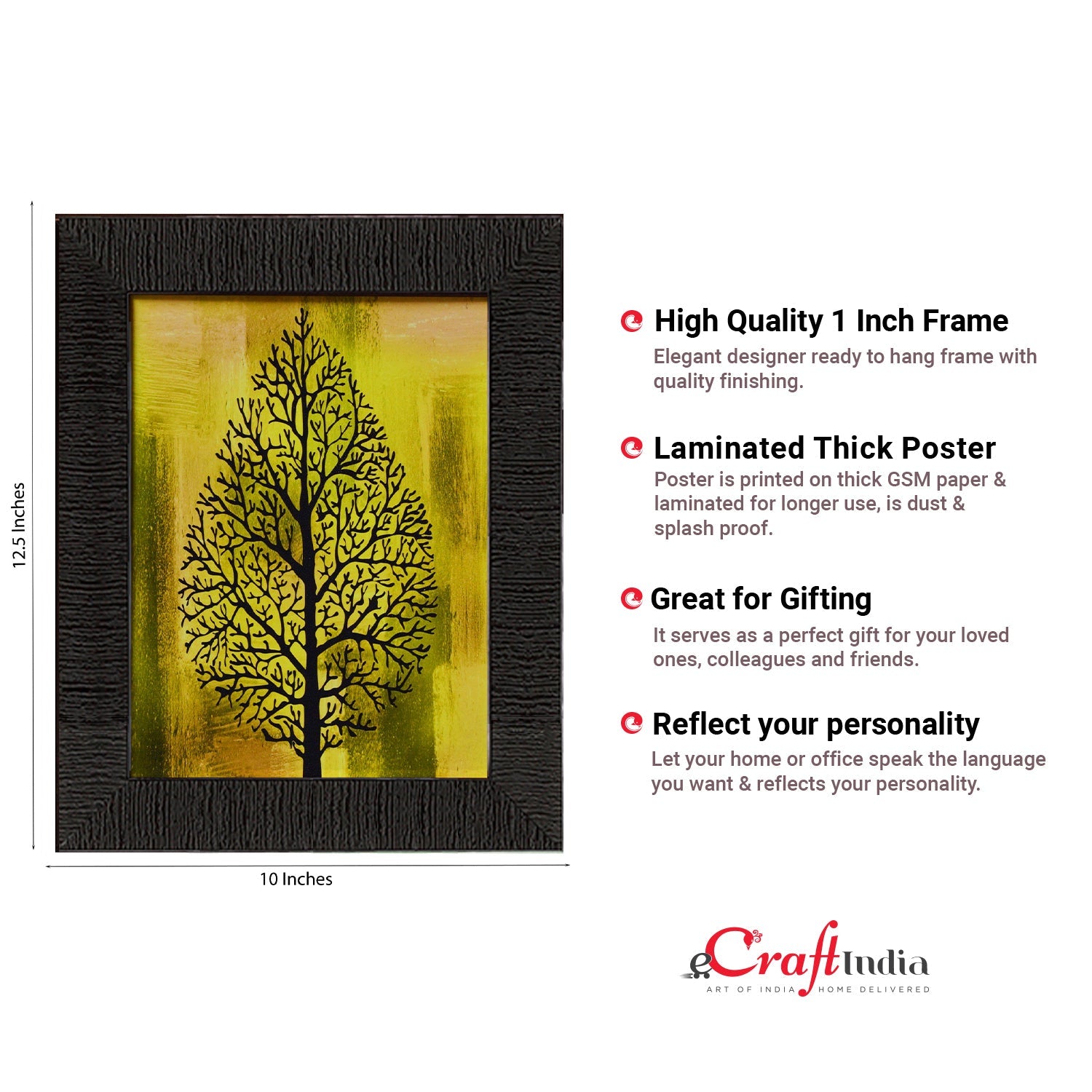 Decorative Leaf Satin Matt Texture UV Art Painting Kafalo