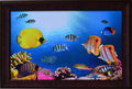 3D Sea Life view Design Satin Matt Texture UV Art Painting Kafalo