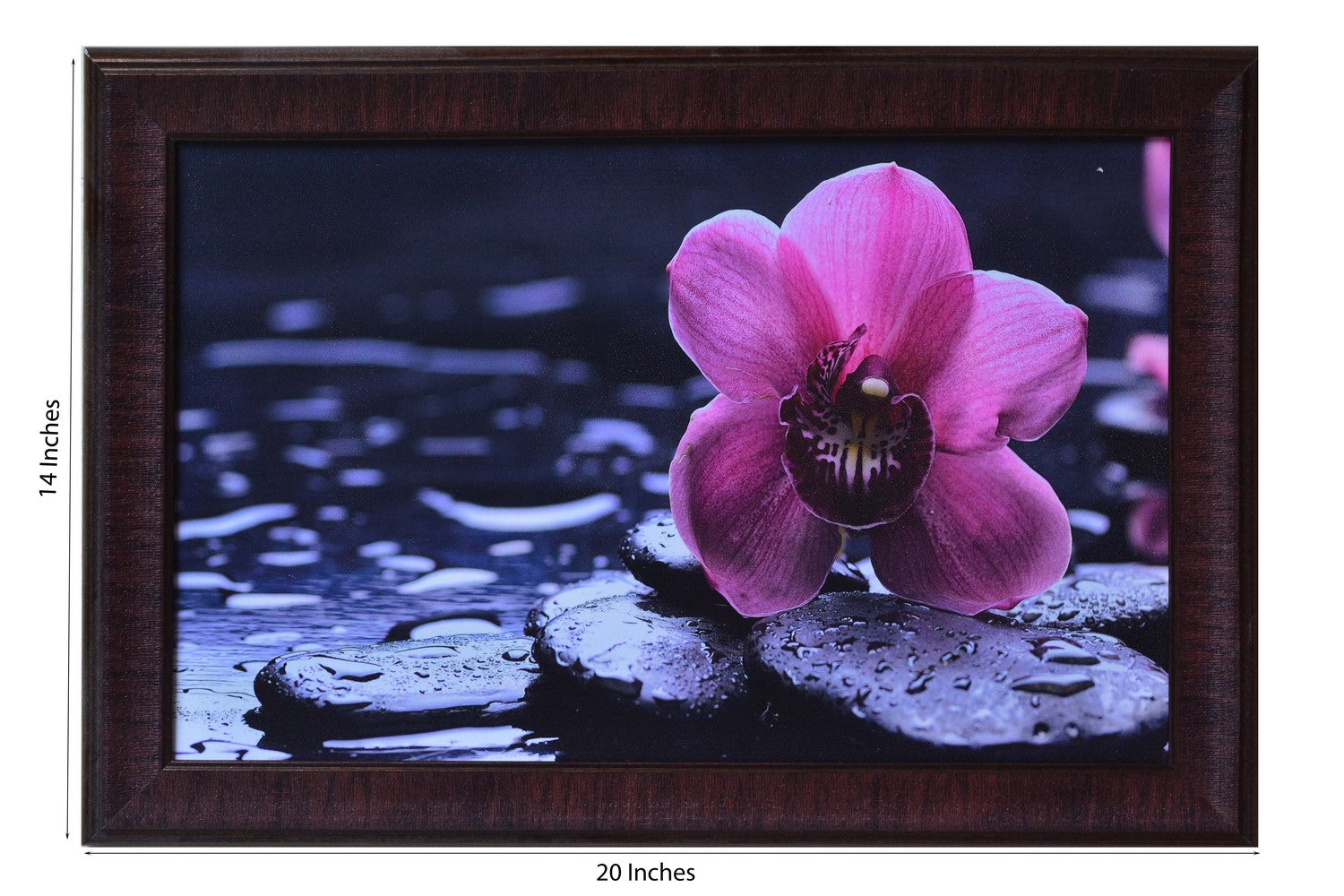 Beautiful Purple Flower Satin Matt Texture UV Art Painting Kafalo