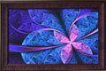 Purple Leaf Design Satin Matt Texture UV Art Painting Kafalo