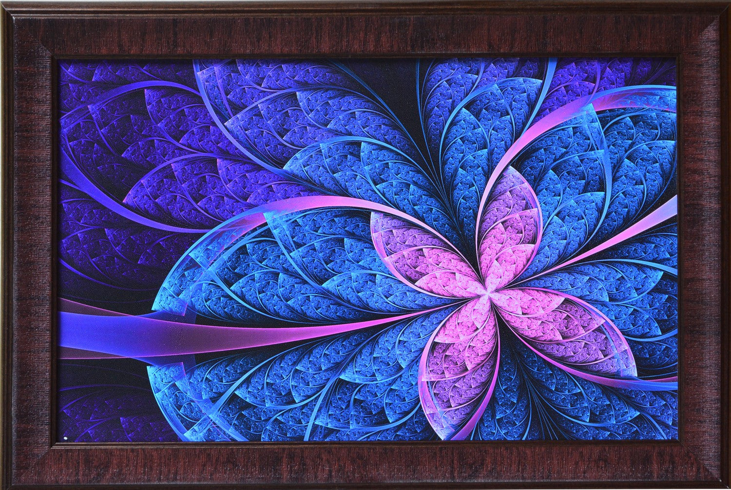 Purple Leaf Design Satin Matt Texture UV Art Painting Kafalo
