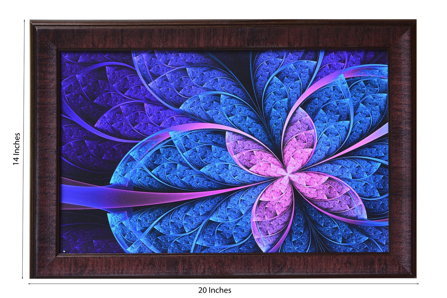 Purple Leaf Design Satin Matt Texture UV Art Painting Kafalo