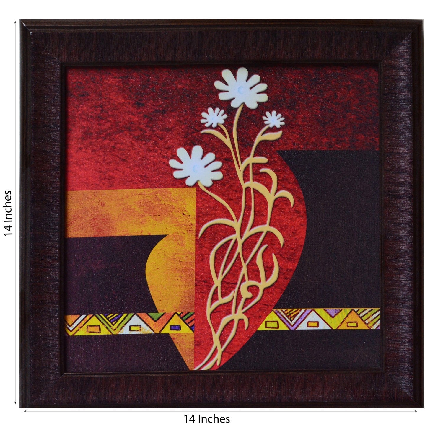 Floral Theme Satin Matt Texture UV Art Painting Kafalo