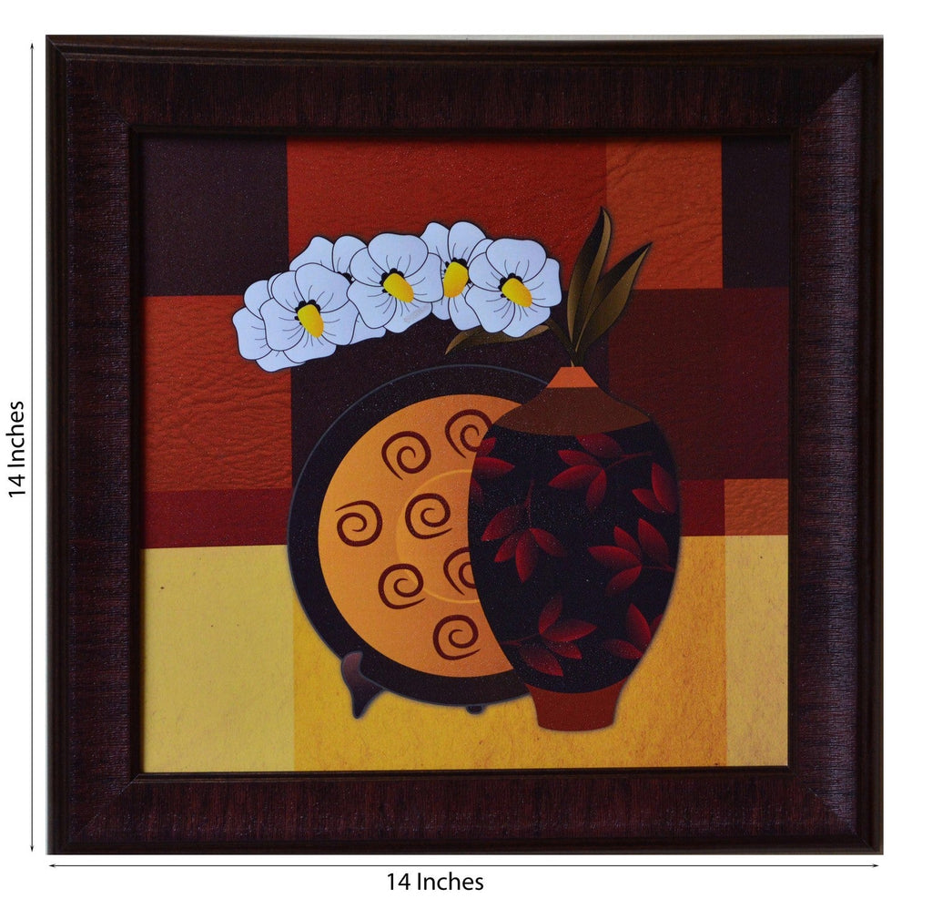 Floral Theme Satin Matt Texture UV Art Painting Kafalo