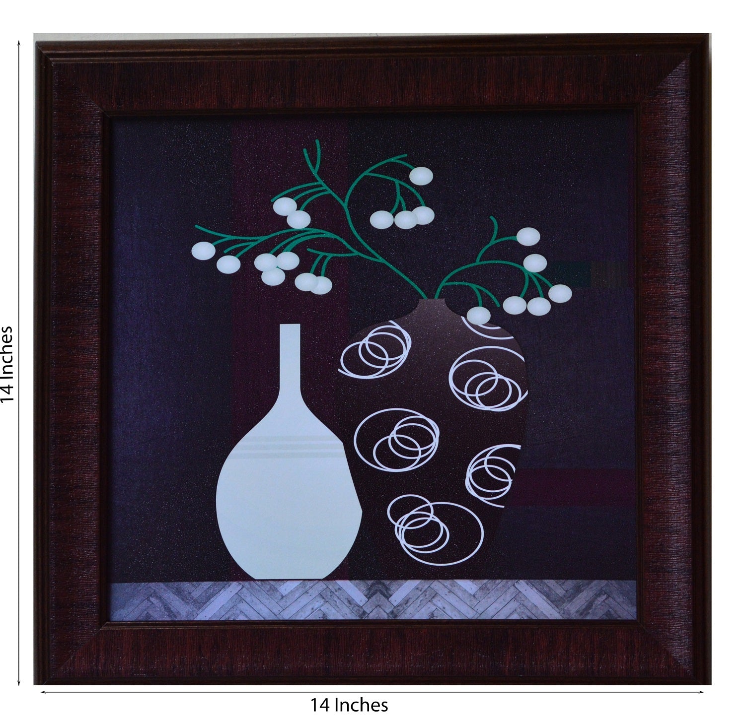 Floral Theme Satin Matt Texture UV Art Painting Kafalo