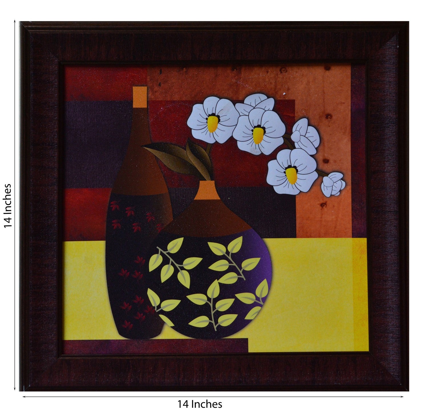 Floral Theme Satin Matt Texture UV Art Painting Kafalo