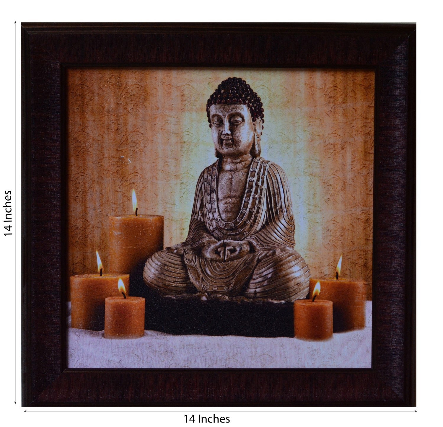 Spiritual Buddha Head Satin Matt Texture UV Art Painting Kafalo