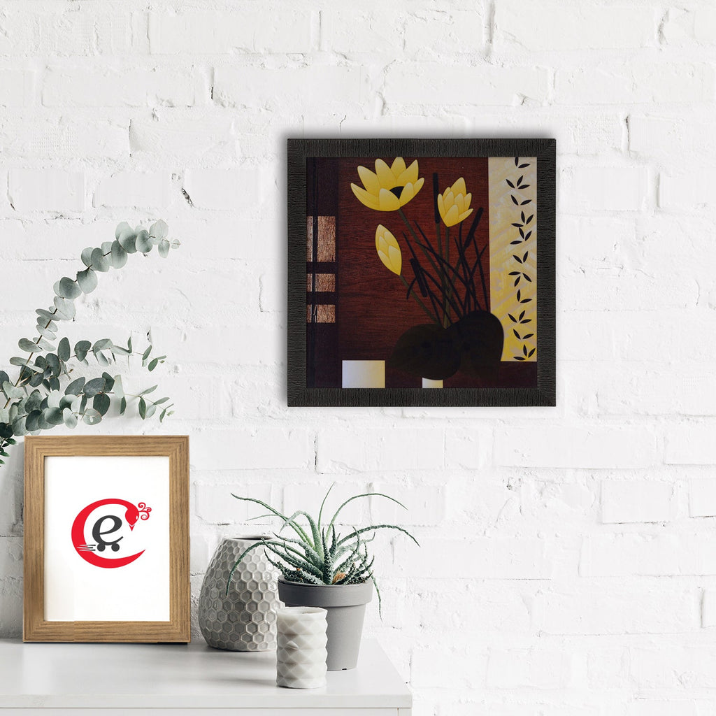 Floral Theme Satin Matt Texture UV Art Painting Kafalo