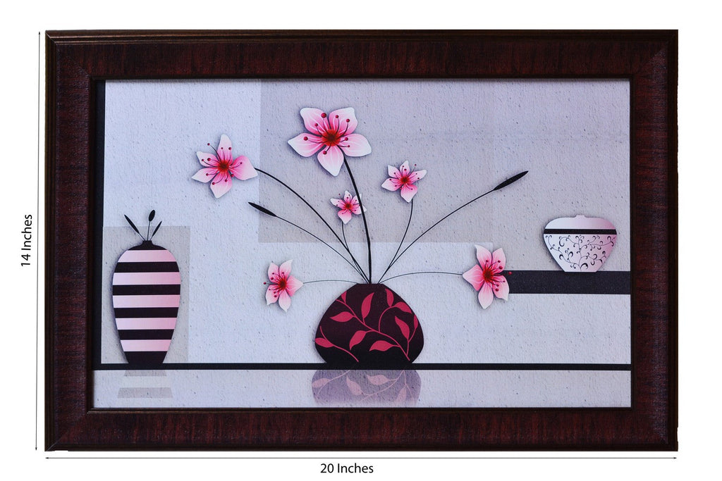 Floral Theme Satin Matt Texture UV Art Painting Kafalo