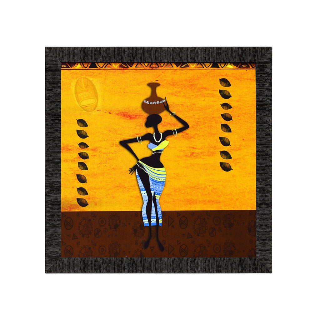 Tribal Lady Satin Matt Texture UV Art Painting Kafalo