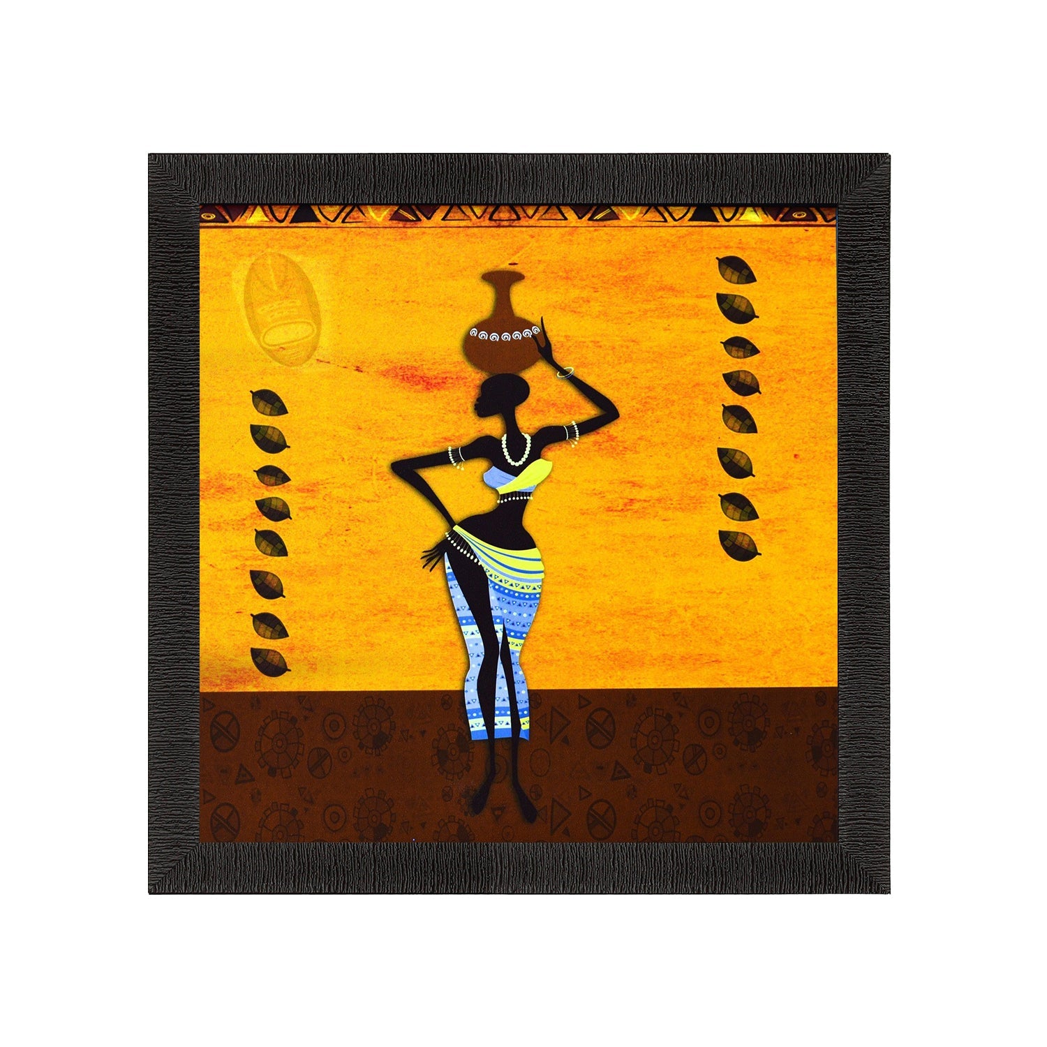 Tribal Lady Satin Matt Texture UV Art Painting Kafalo