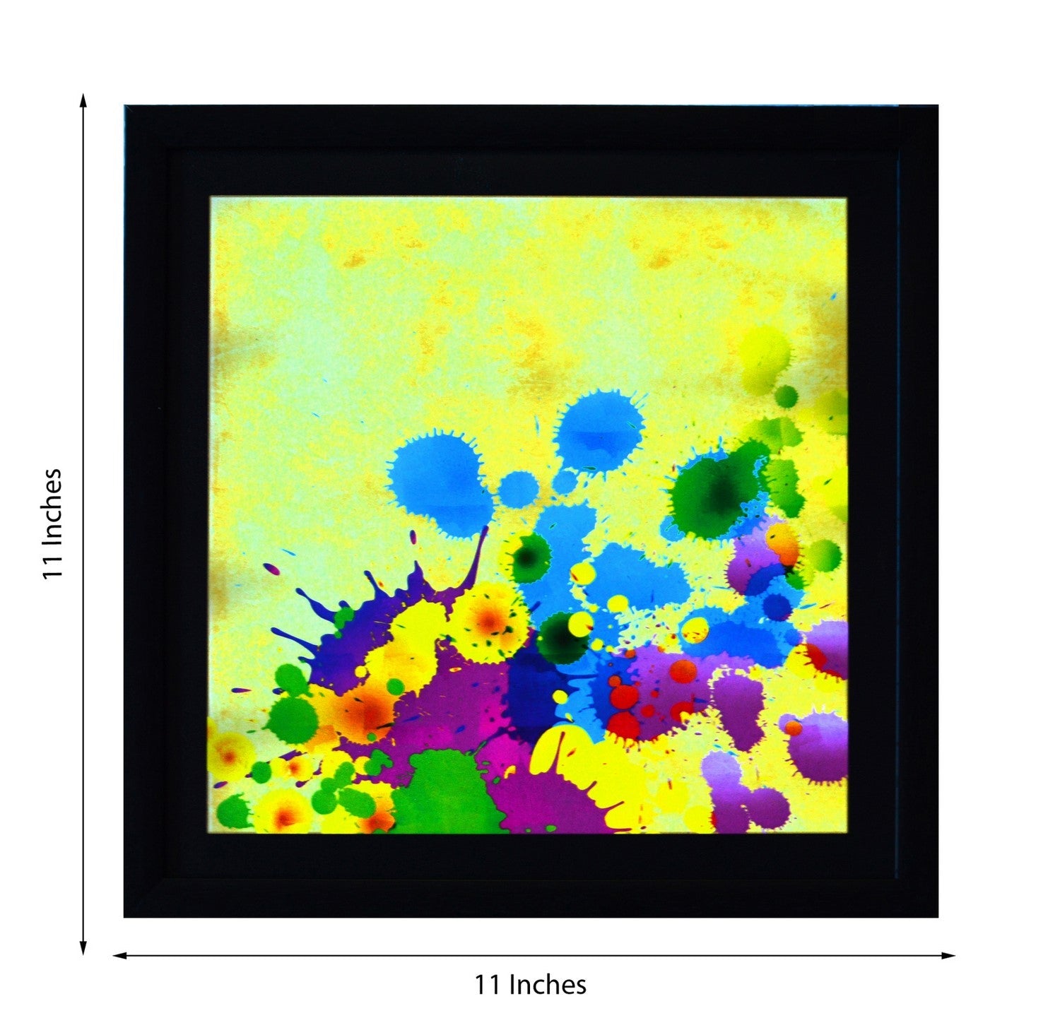 Colorful Paint Spots Satin Matt Texture UV Art Painting Kafalo