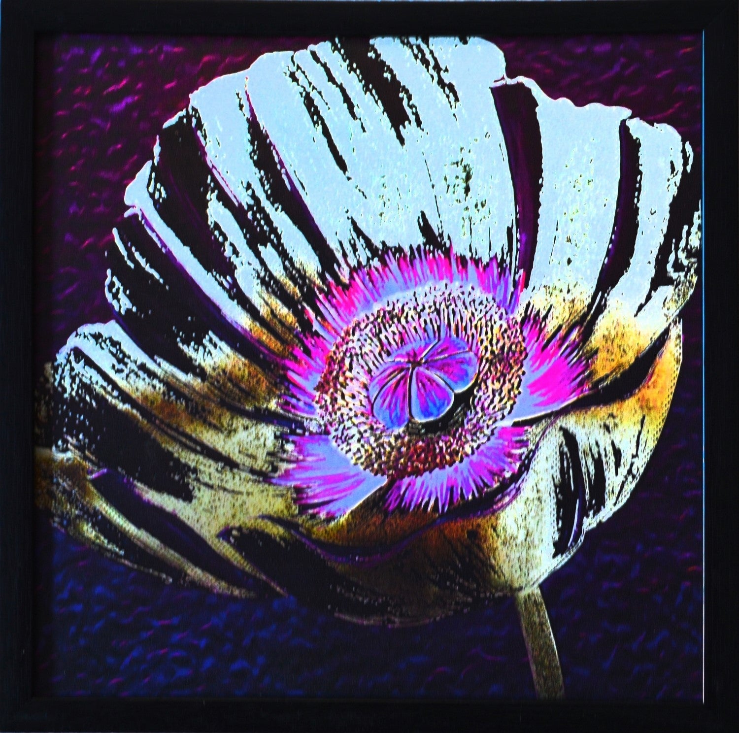 Floral Theme Satin Matt Texture UV Art Painting Kafalo