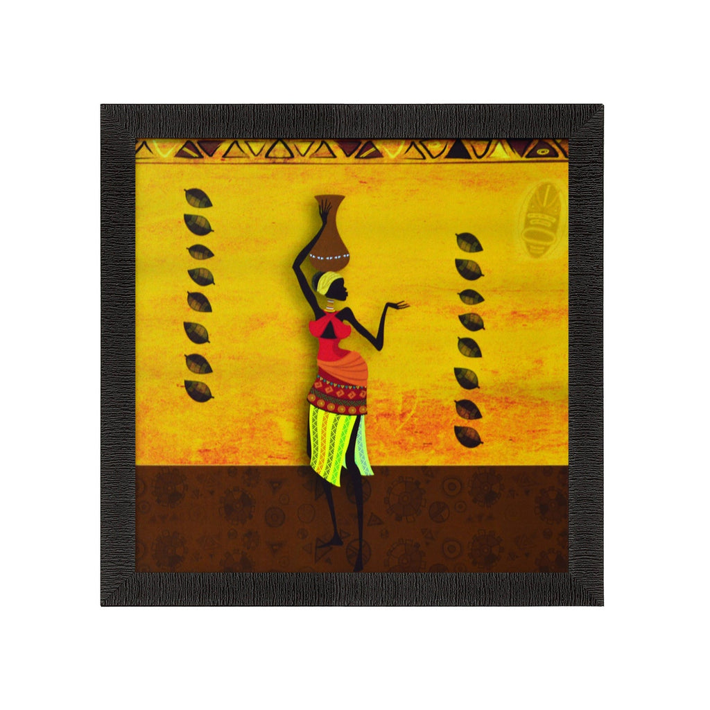 Tribal Lady Satin Matt Texture UV Art Painting Kafalo