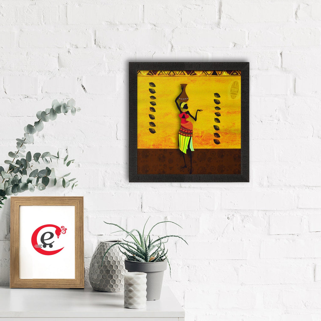 Tribal Lady Satin Matt Texture UV Art Painting Kafalo