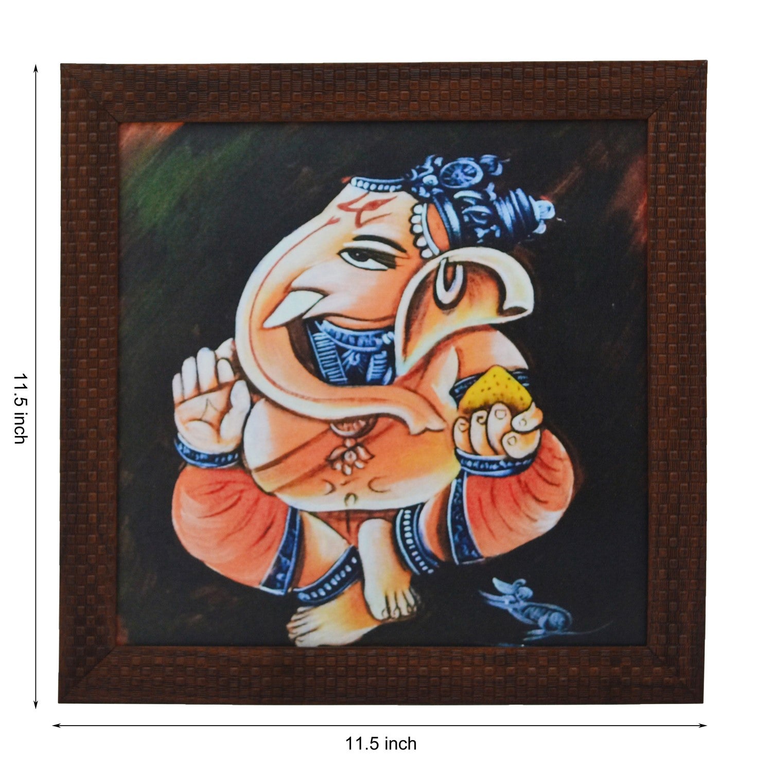 Lord Ganesha Design Satin Matt Texture UV Art Painting Kafalo
