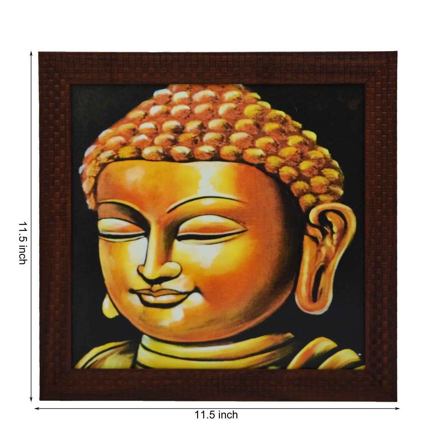 Lord Buddha Design Satin Matt Texture UV Art Painting Kafalo
