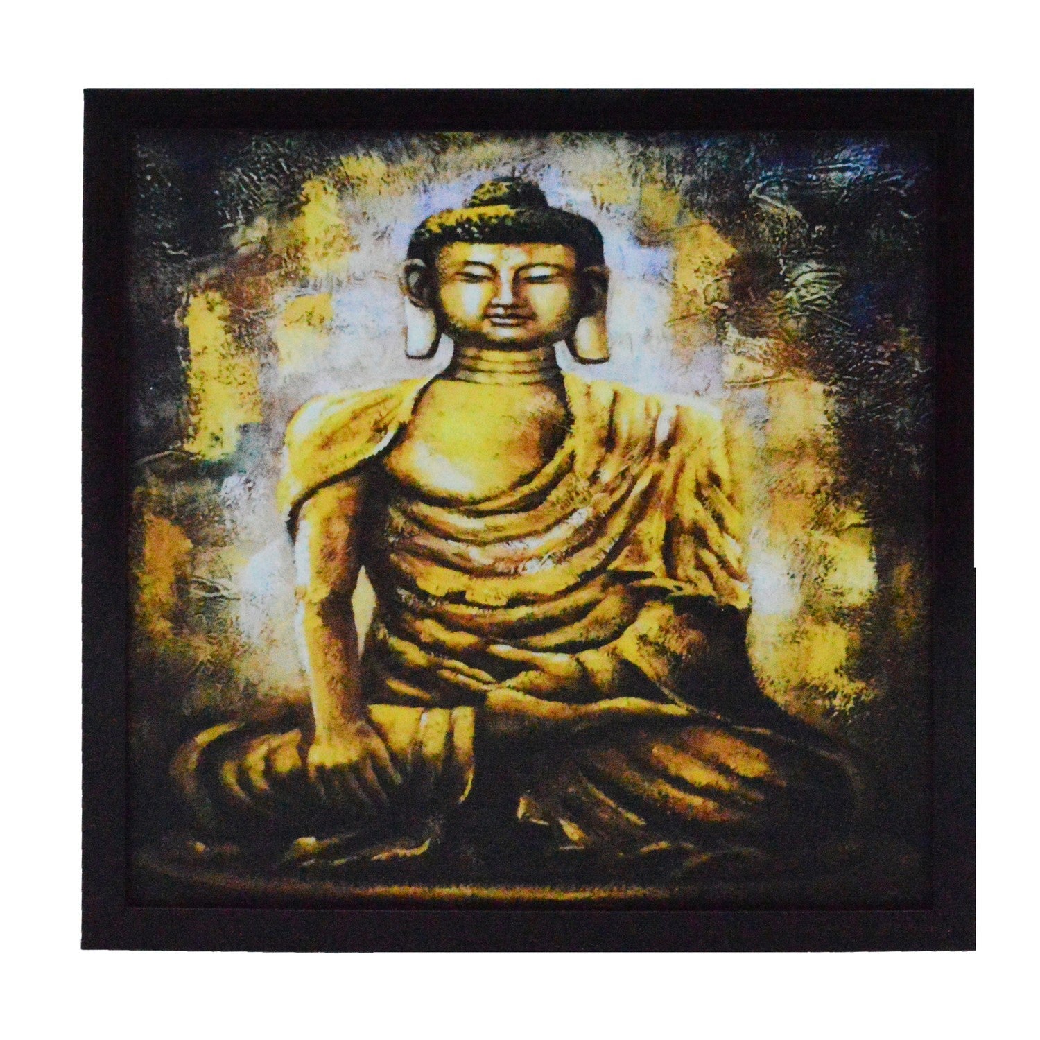 Spiritual Buddha Satin Matt Texture UV Art Painting Kafalo