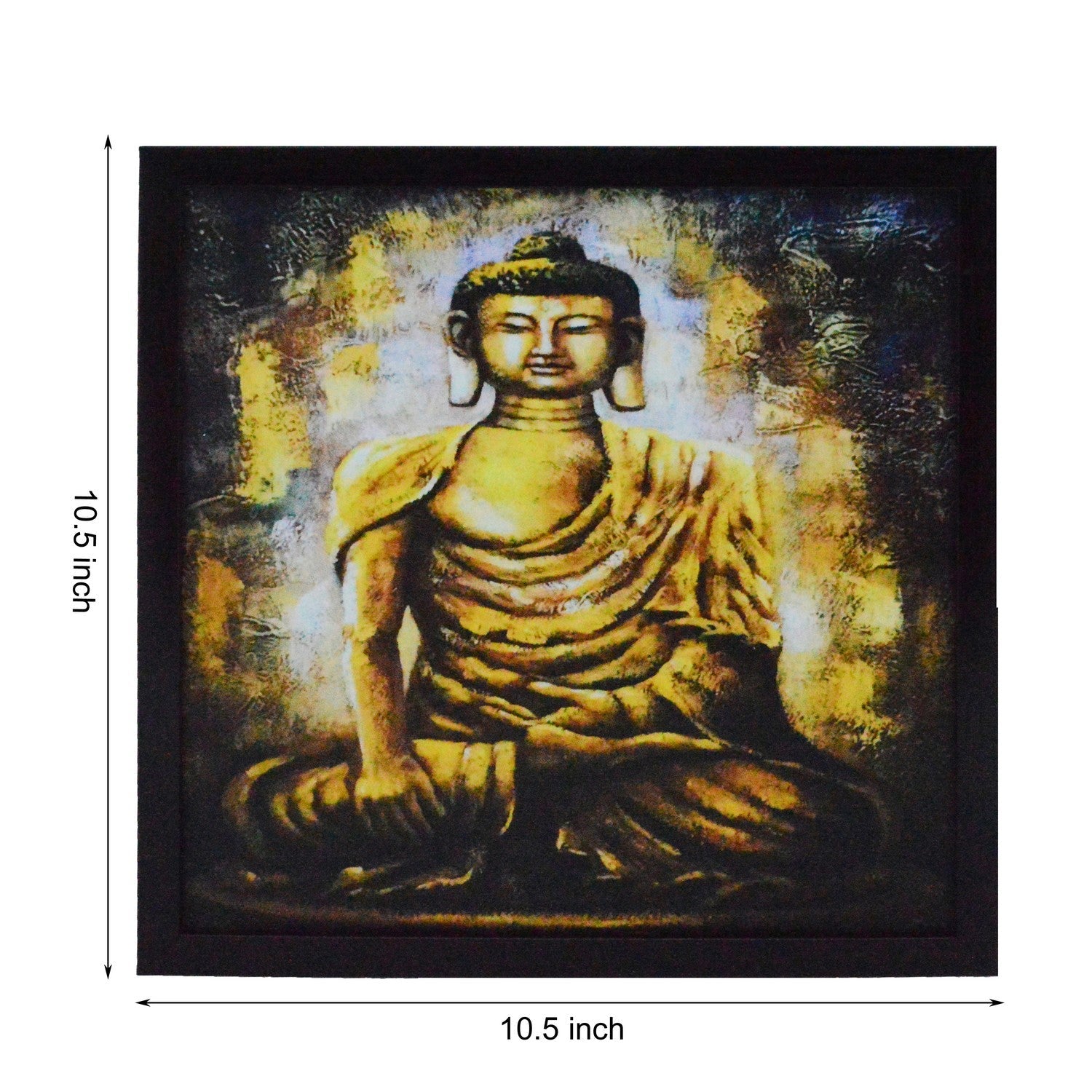 Spiritual Buddha Satin Matt Texture UV Art Painting Kafalo
