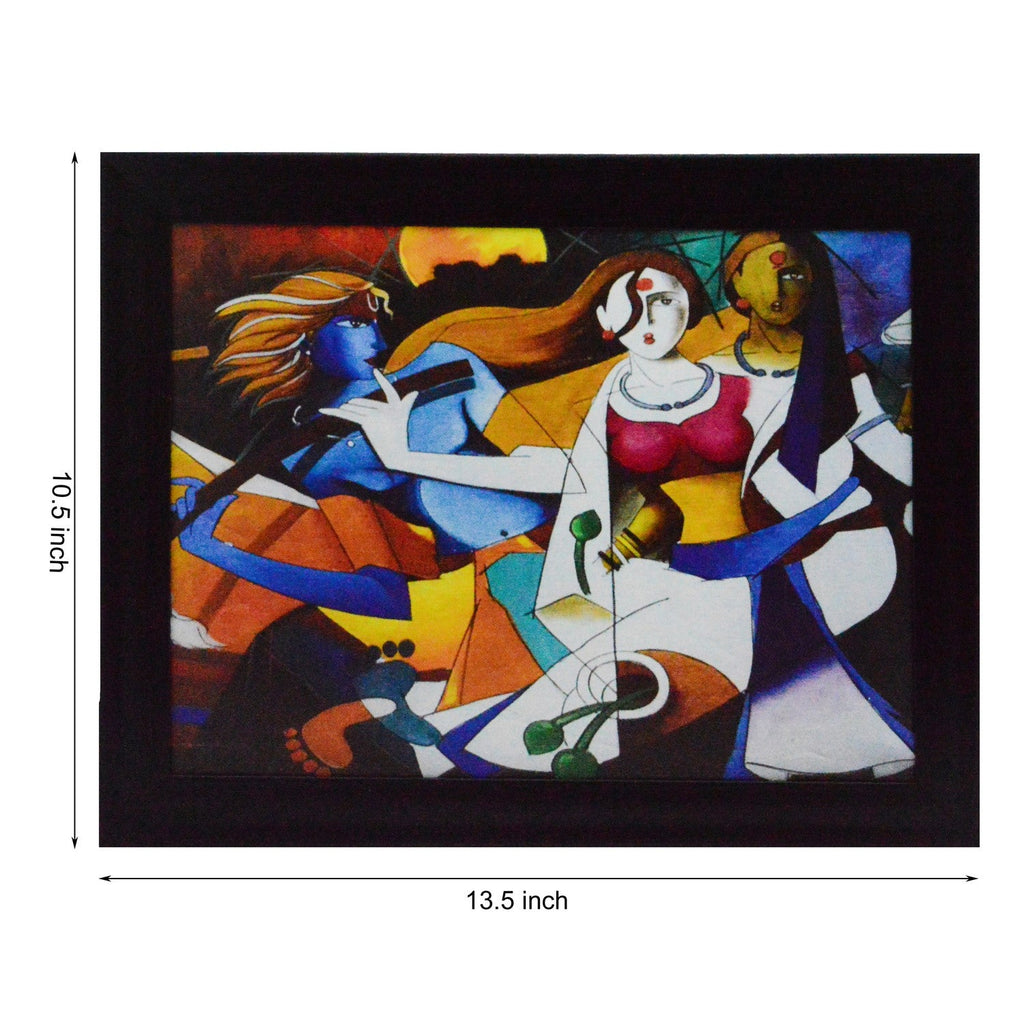 Abstract Figures Design Satin Matt Texture UV Art Painting Kafalo