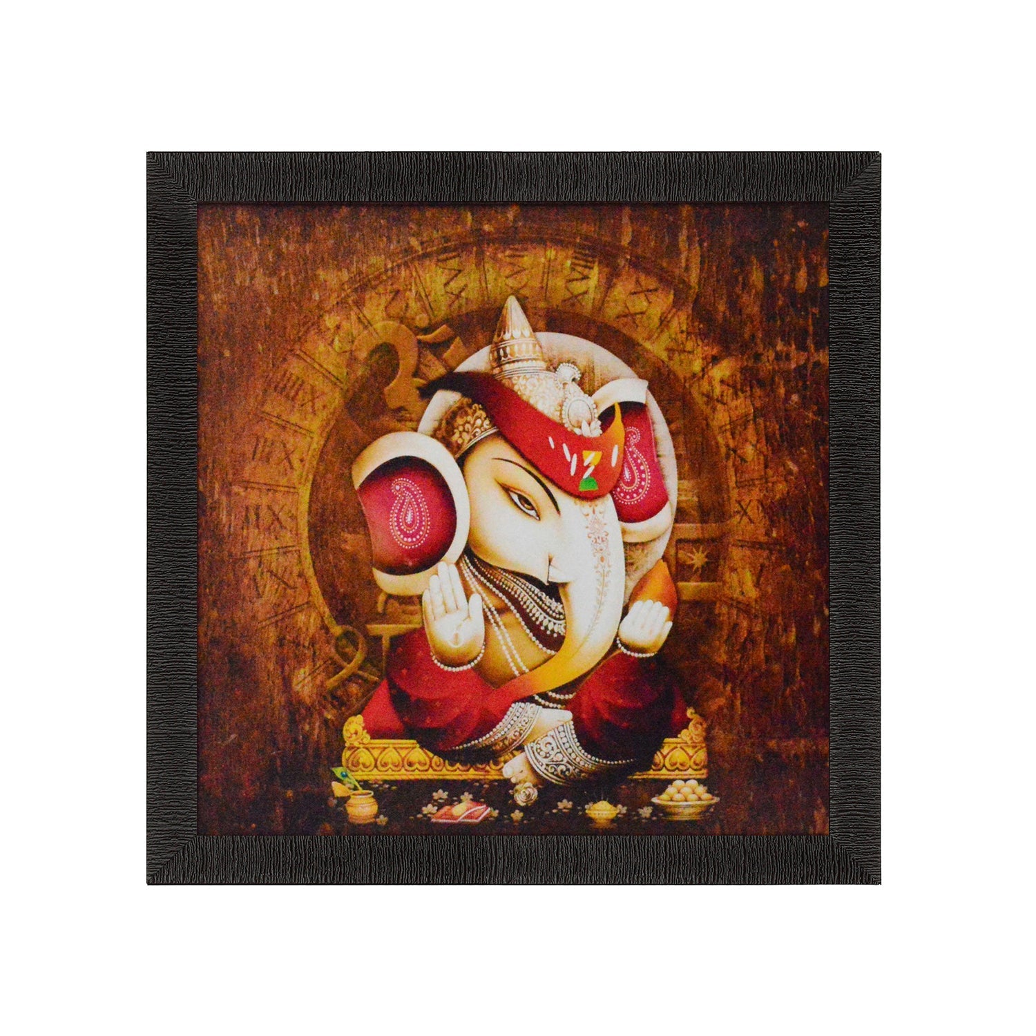 Lord Ganesha Design Satin Matt Texture UV Art Painting Kafalo