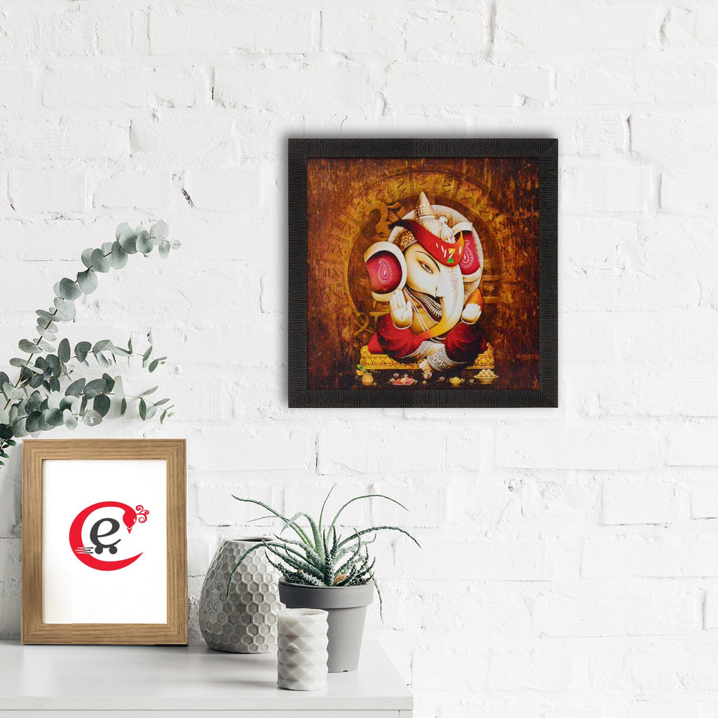 Lord Ganesha Design Satin Matt Texture UV Art Painting Kafalo