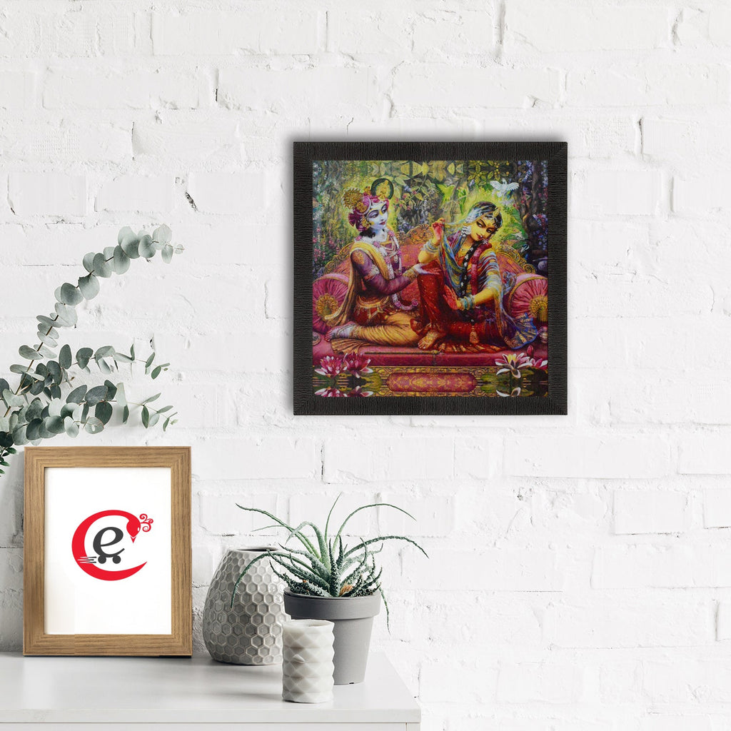 Radha Krishna Painting Digital Printed Religious Wall Art Kafalo