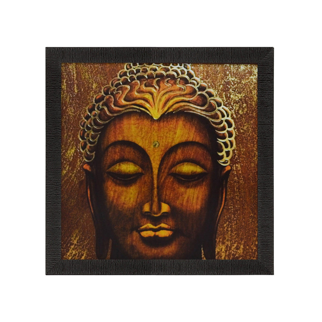 Spiritual Buddha Head Satin Matt Texture UV Art Painting Kafalo
