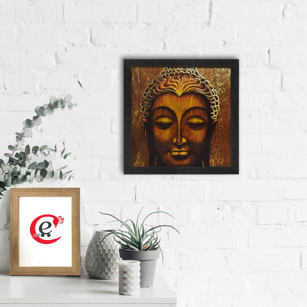 Spiritual Buddha Head Satin Matt Texture UV Art Painting Kafalo