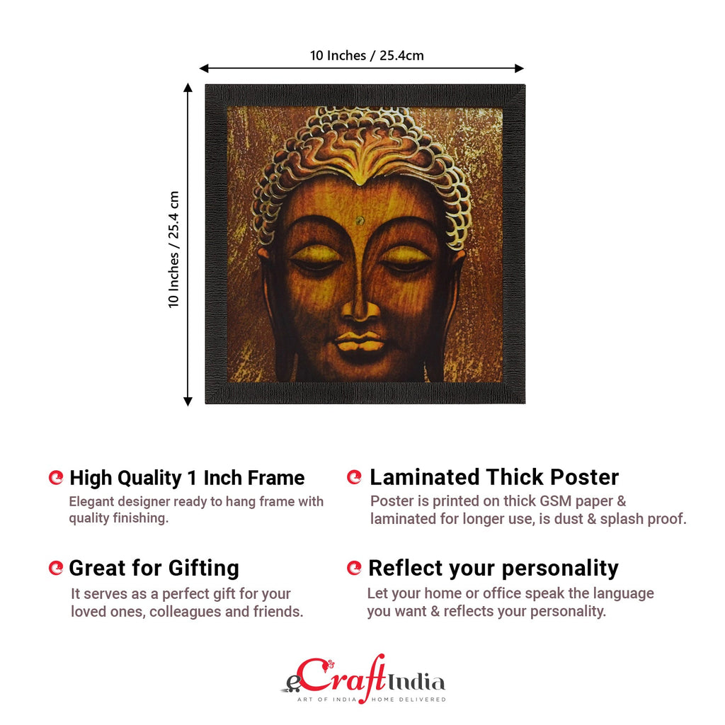 Spiritual Buddha Head Satin Matt Texture UV Art Painting Kafalo