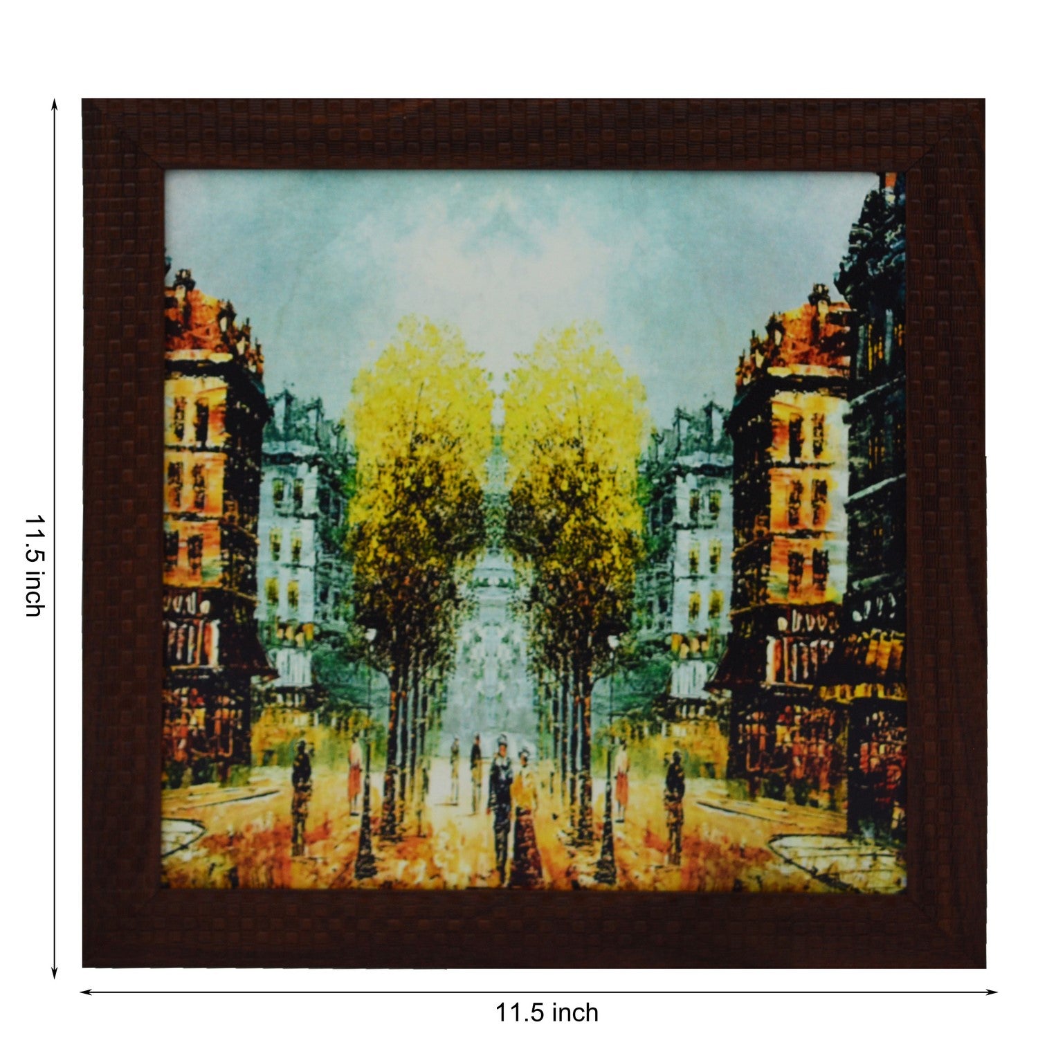 City Scene Satin Matt Texture UV Art Painting Kafalo