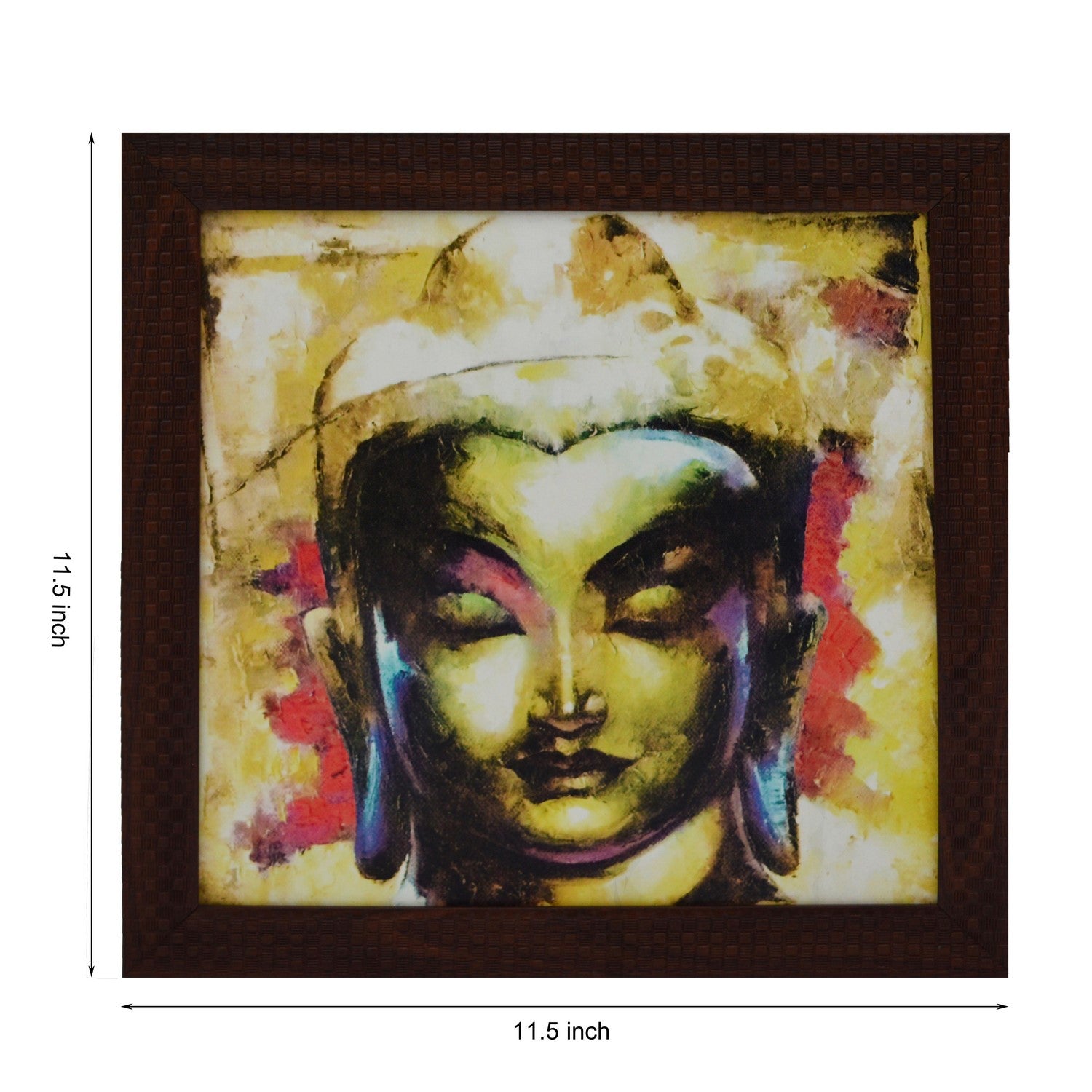 Spiritual Buddha Head Satin Matt Texture UV Art Painting Kafalo