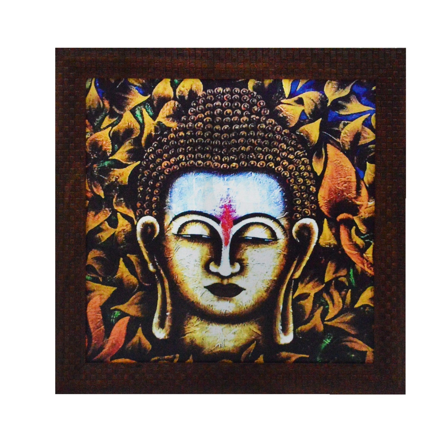 Spiritual Buddha Head Satin Matt Texture UV Art Painting Kafalo