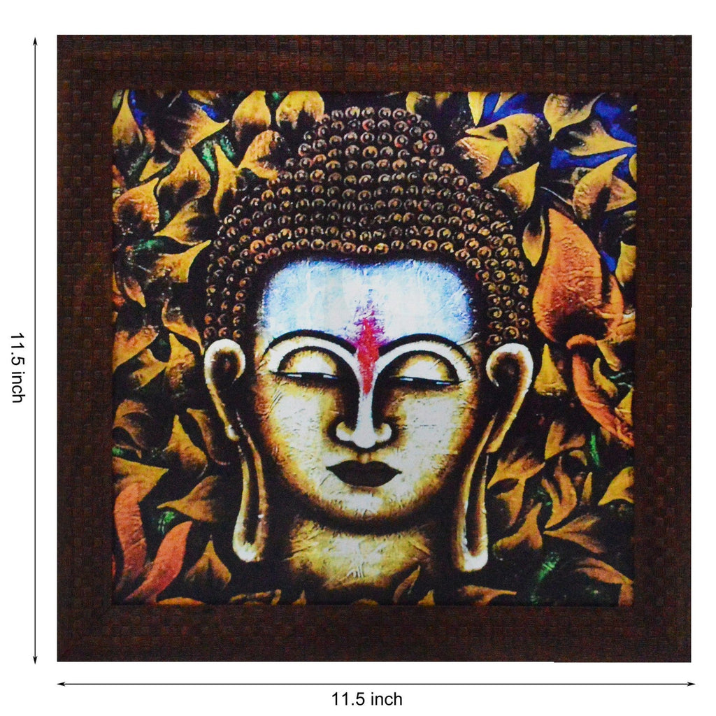 Spiritual Buddha Head Satin Matt Texture UV Art Painting Kafalo