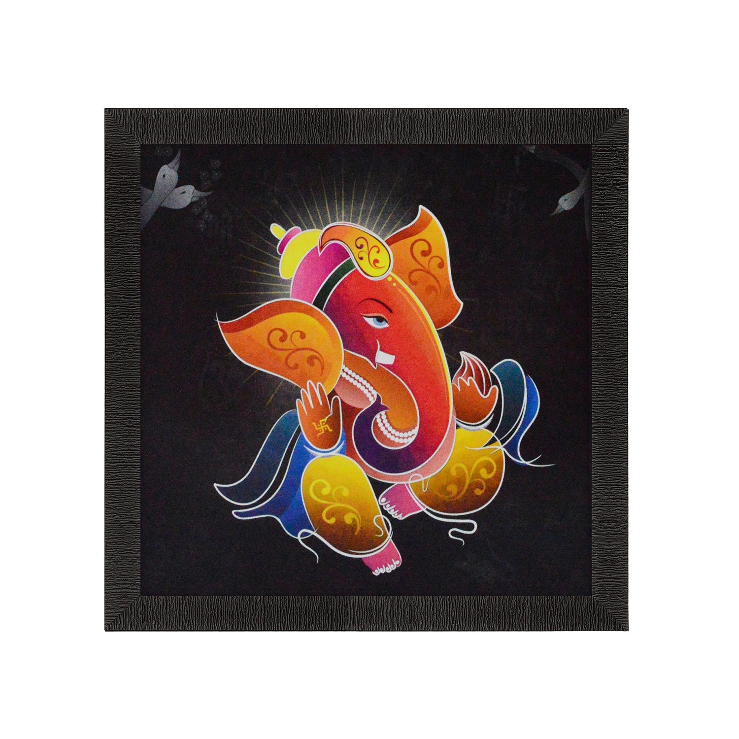 Lord Ganesha Satin Matt Texture UV Art Painting Kafalo