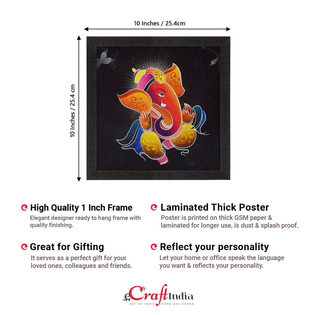 Lord Ganesha Satin Matt Texture UV Art Painting Kafalo