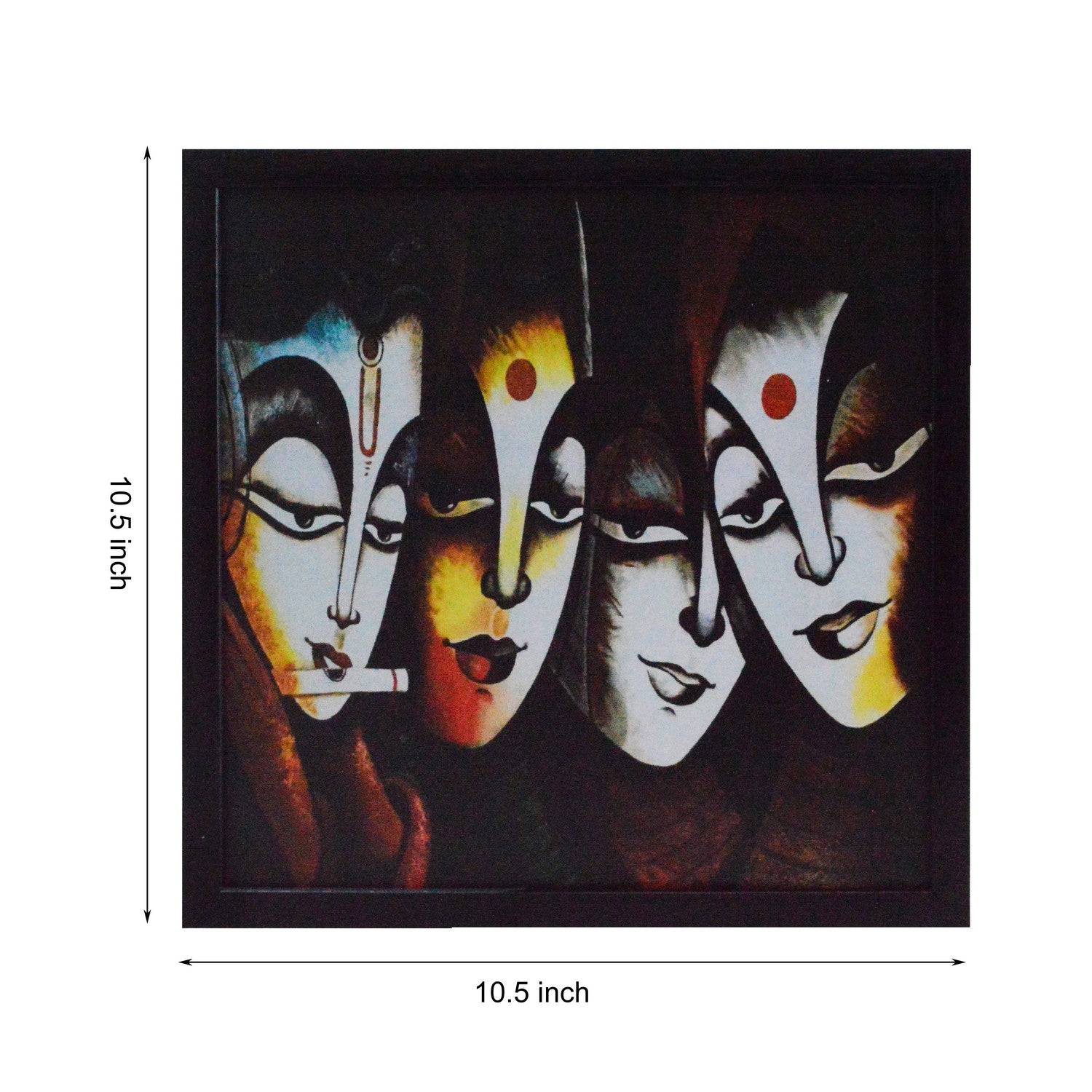 Abstract 4 Lady Design Satin Matt Texture UV Art Painting Kafalo