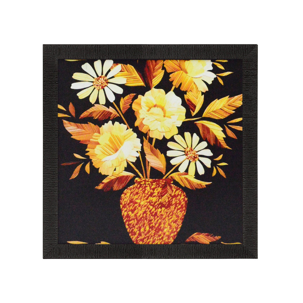 Floral Pot Satin Matt Texture UV Art Painting Kafalo