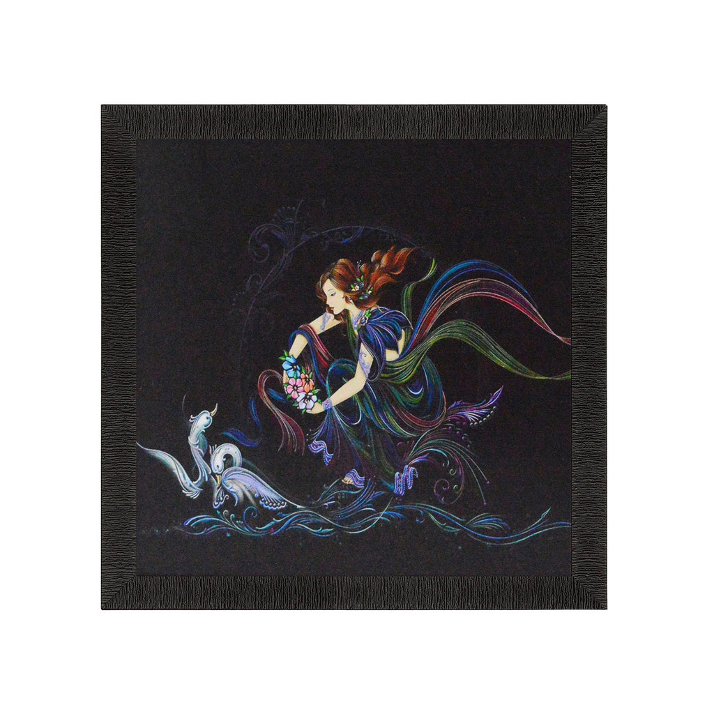 Beautiful Girl Design Satin Matt Texture UV Art Painting Kafalo