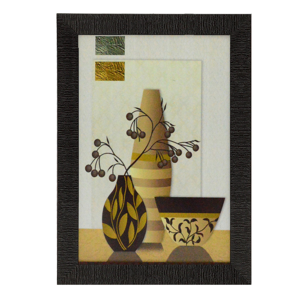 Abstract Pots Design Satin Matt Texture UV Art Painting Kafalo