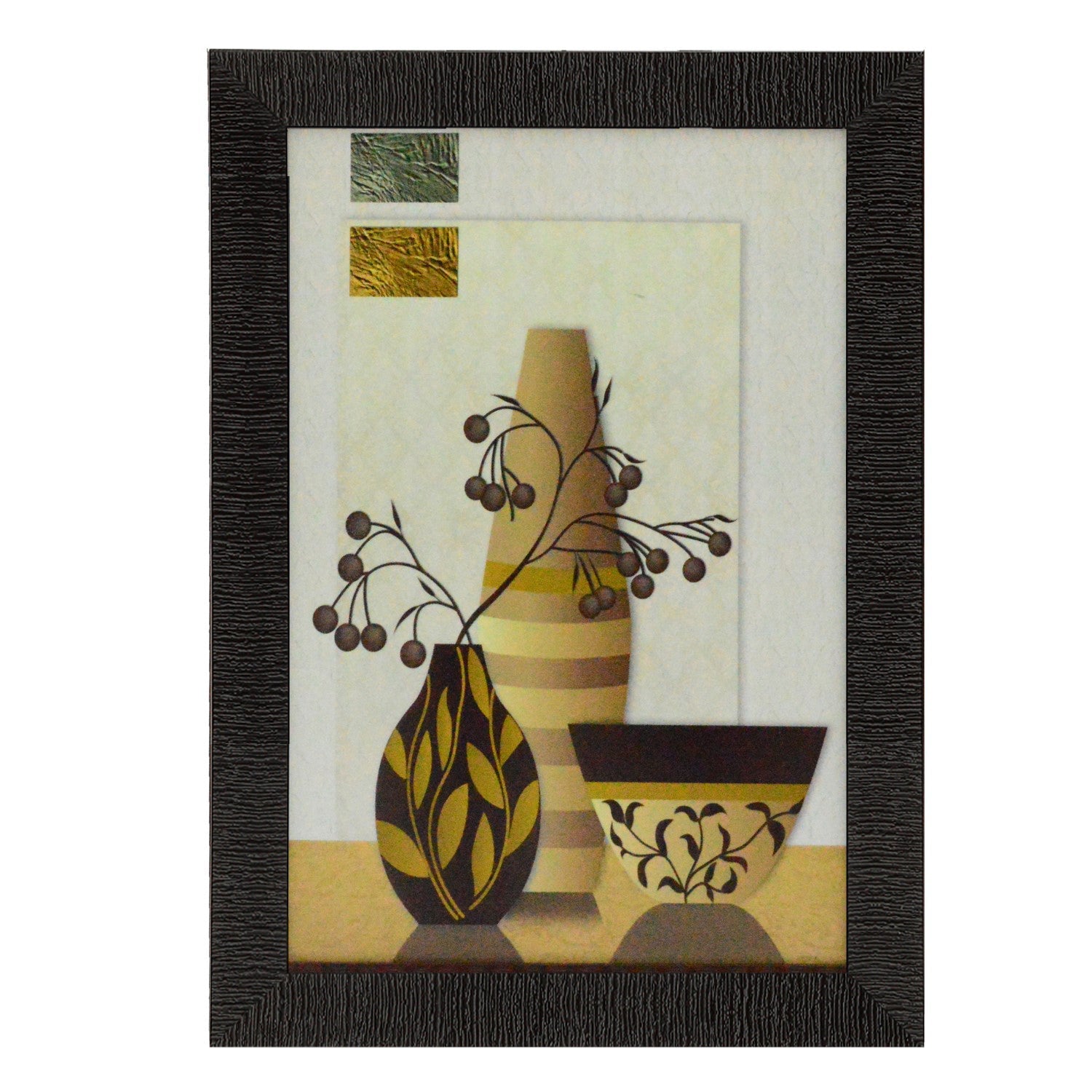 Abstract Pots Design Satin Matt Texture UV Art Painting Kafalo