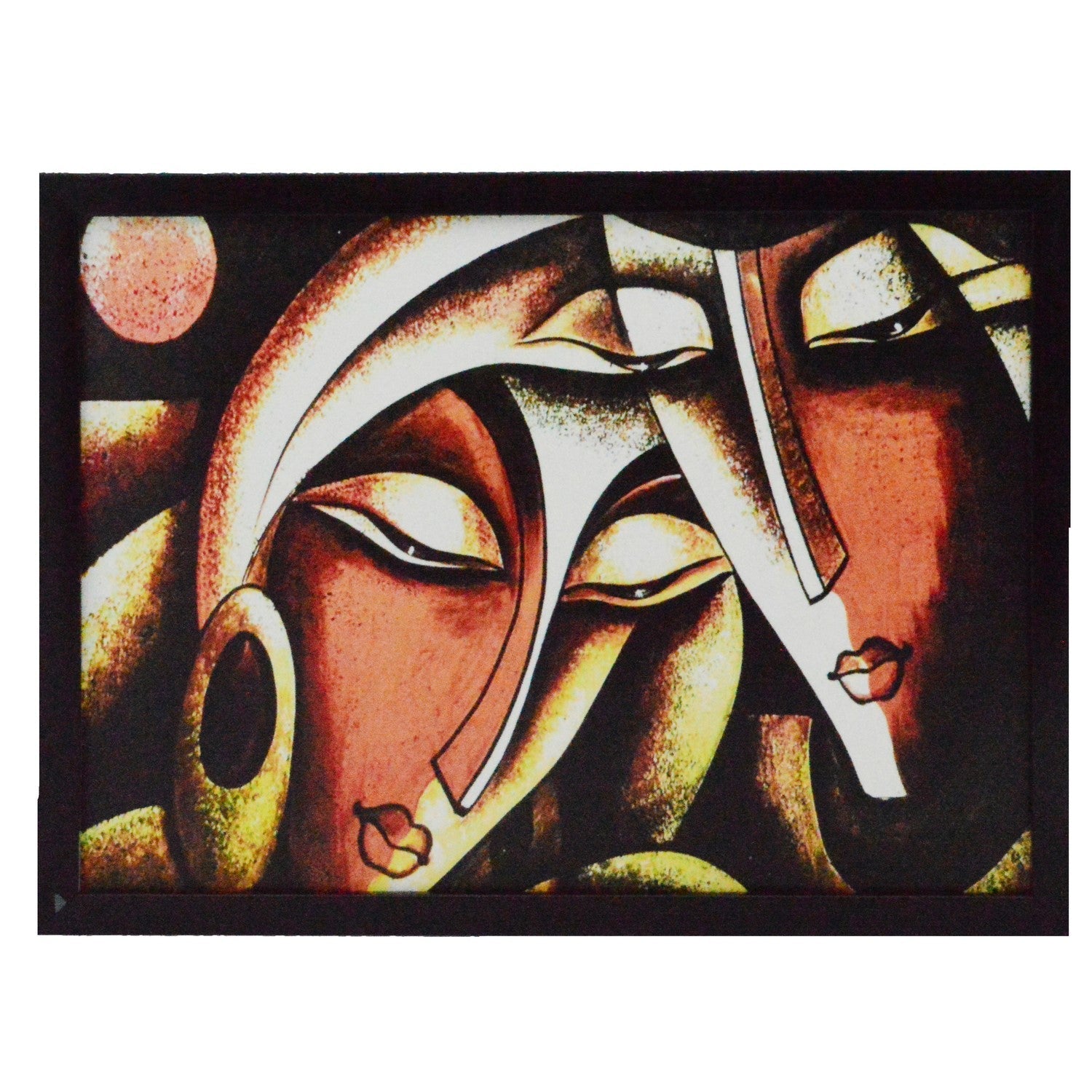 Abstract Figures Satin Matt Texture UV Art Painting Kafalo