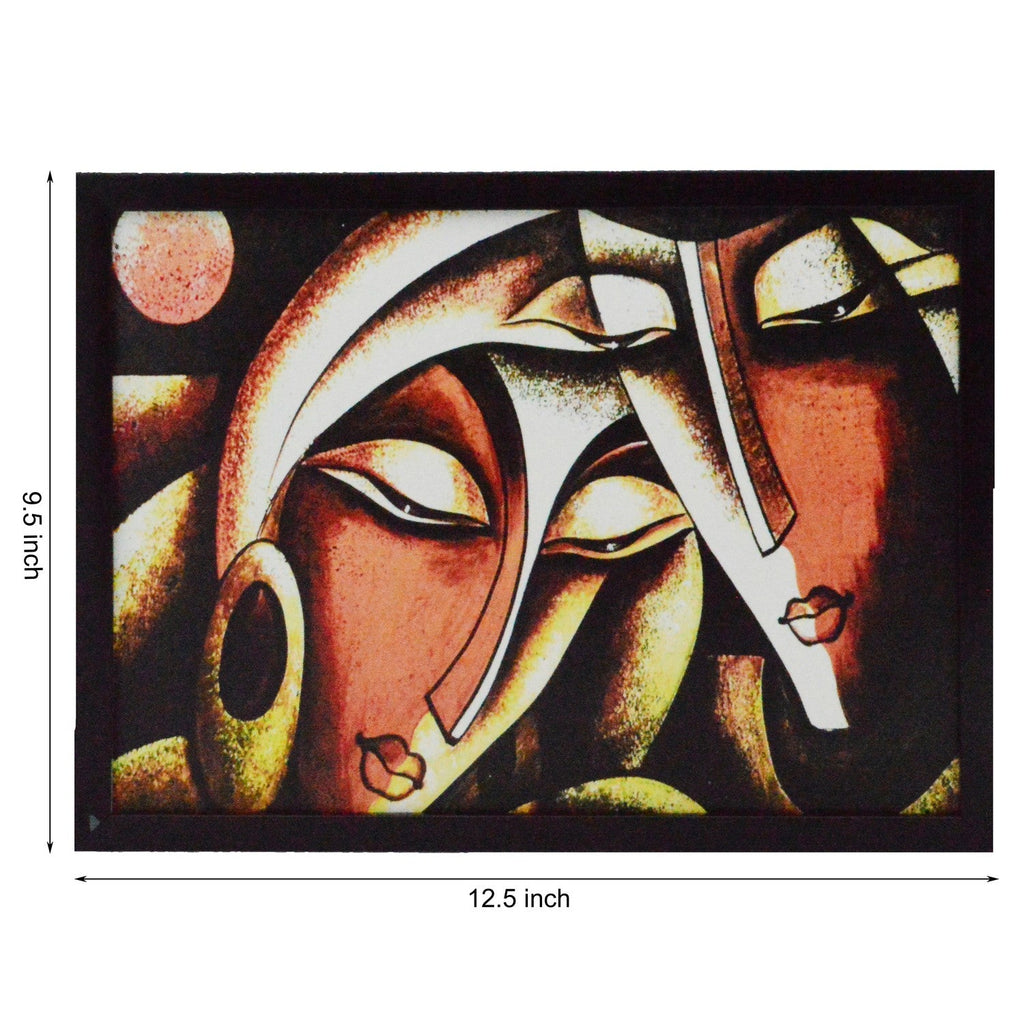 Abstract Figures Satin Matt Texture UV Art Painting Kafalo