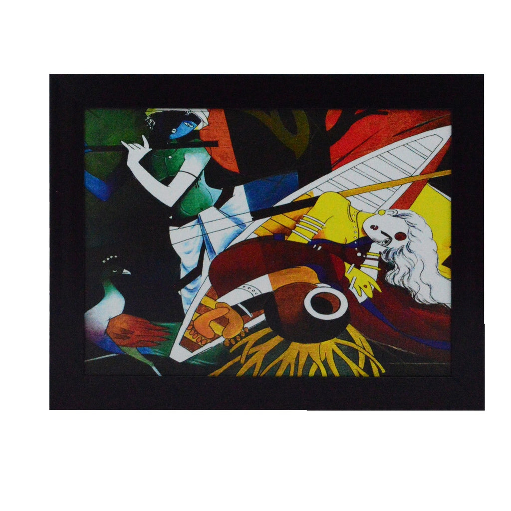 Abstract Figures Satin Matt Texture UV Art Painting Kafalo