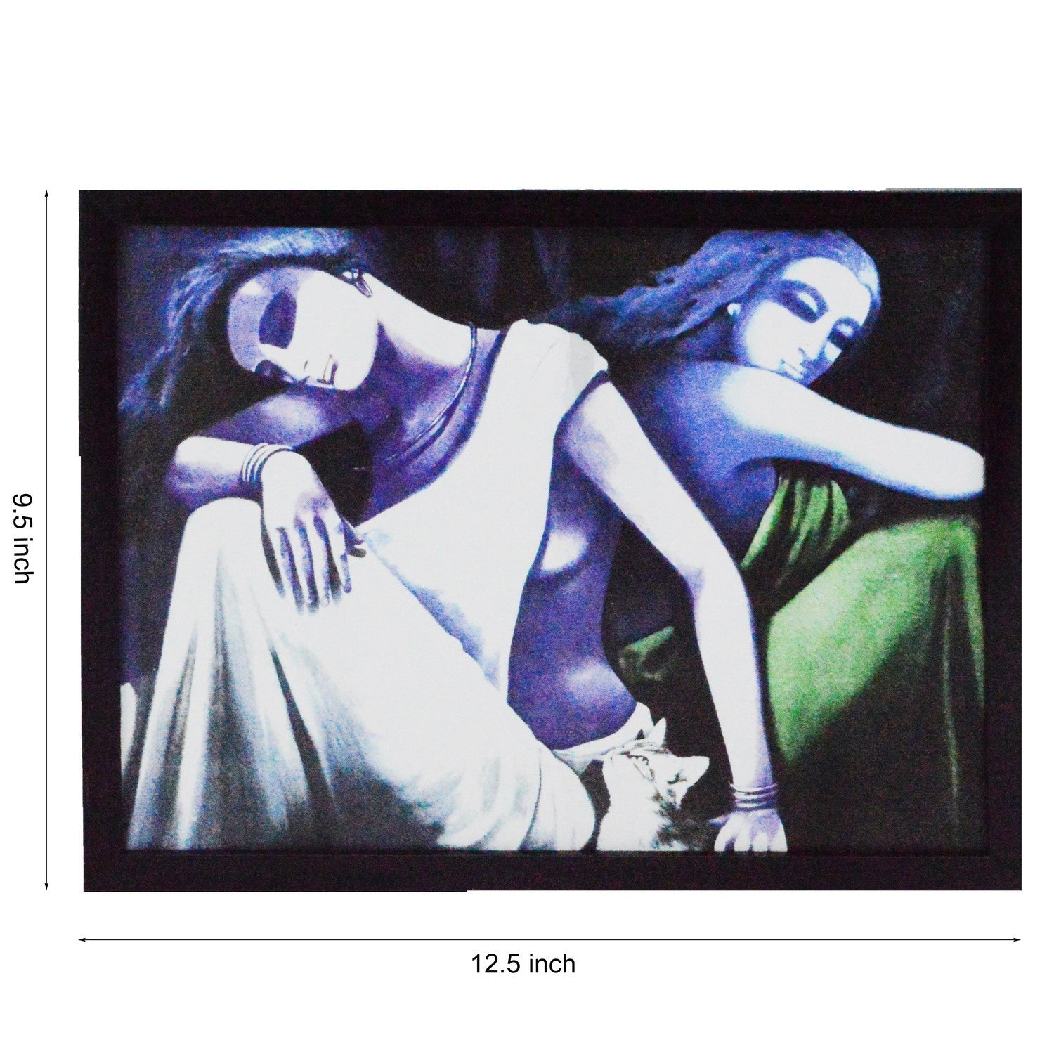 Abstract Lady Figures Satin Matt Texture UV Art Painting Kafalo