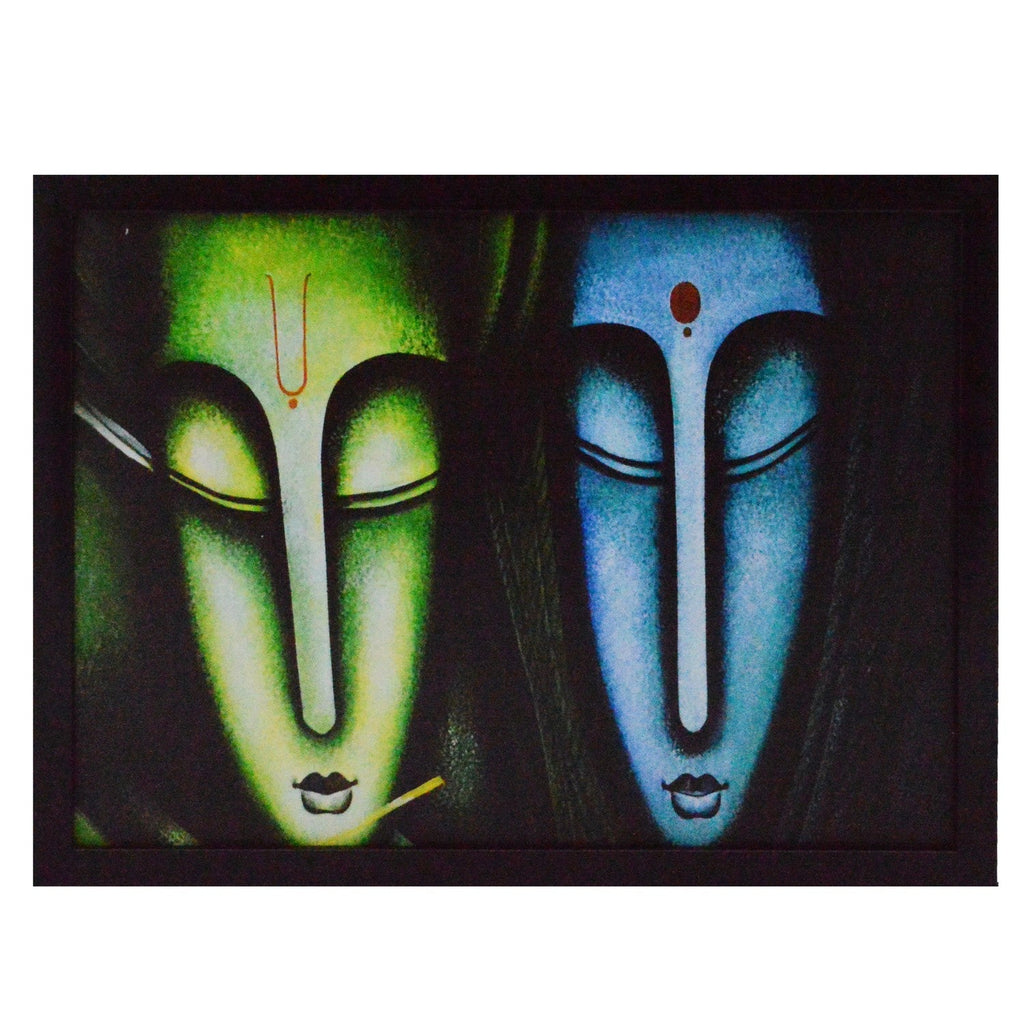 Abstract Lady Figures Satin Matt Texture UV Art Painting Kafalo