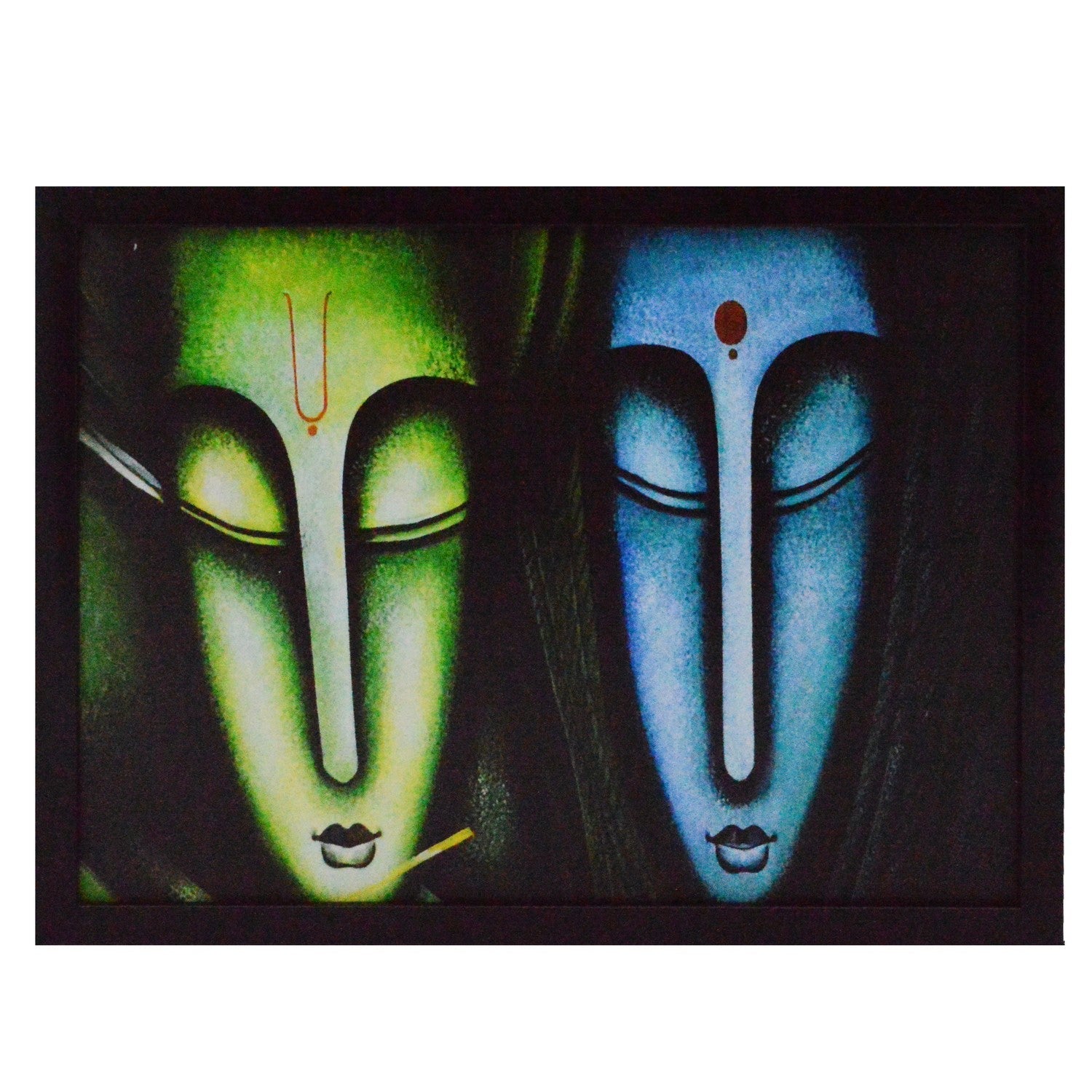 Abstract Lady Figures Satin Matt Texture UV Art Painting Kafalo